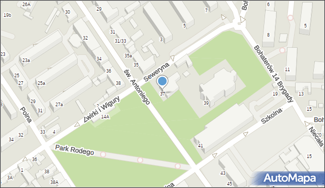 Tomaszów Mazowiecki, św. Antoniego, 37, mapa Tomaszów Mazowiecki