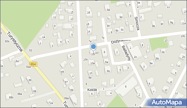 Toruń, Światowida, 10c, mapa Torunia