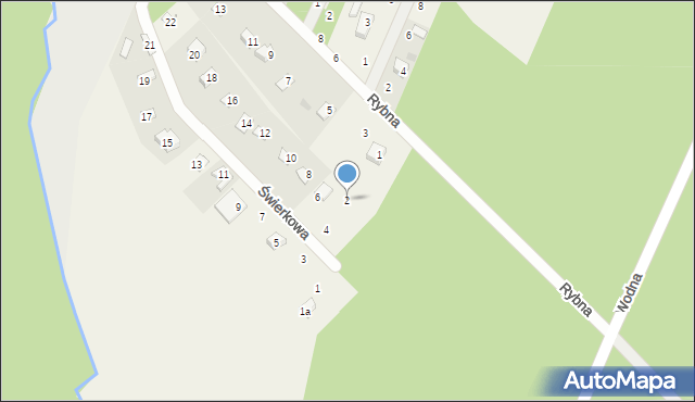 Tresta, Świerkowa, 2, mapa Tresta