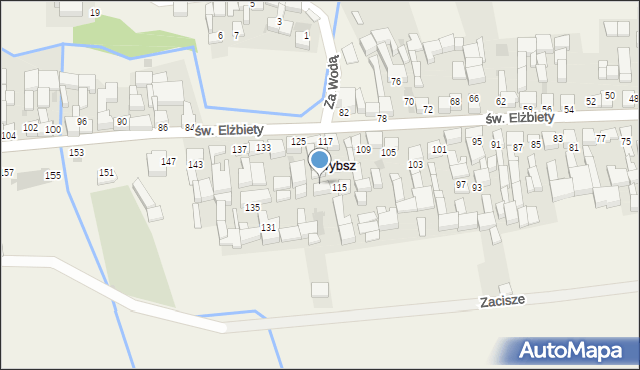 Trybsz, św. Elżbiety, 119, mapa Trybsz