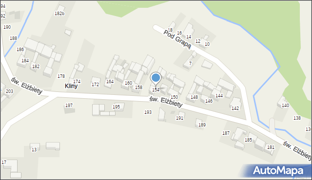 Trybsz, św. Elżbiety, 154, mapa Trybsz
