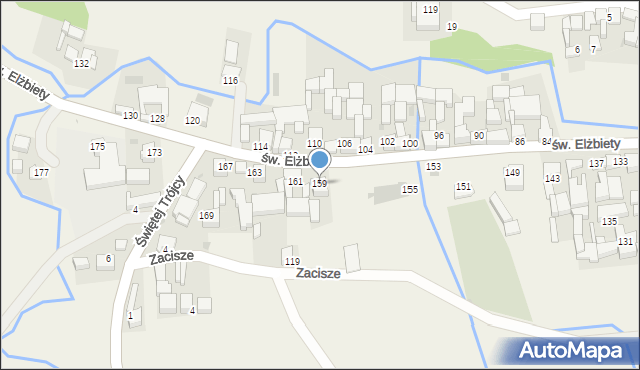 Trybsz, św. Elżbiety, 159, mapa Trybsz