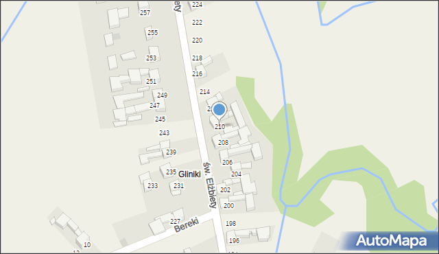 Trybsz, św. Elżbiety, 210, mapa Trybsz