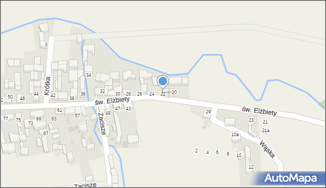 Trybsz, św. Elżbiety, 22, mapa Trybsz