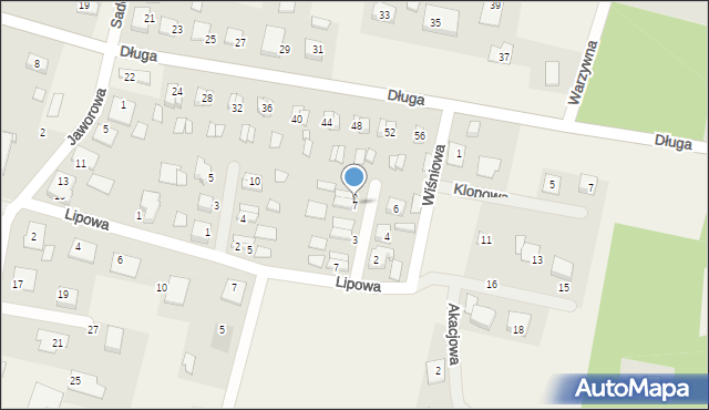 Tryszczyn, Świerkowa, 7, mapa Tryszczyn