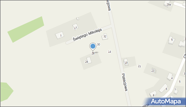 Trzebież, Świętego Mikołaja, 28, mapa Trzebież