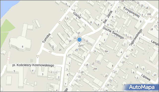 Trzemeszno, św. Jana, 13, mapa Trzemeszno