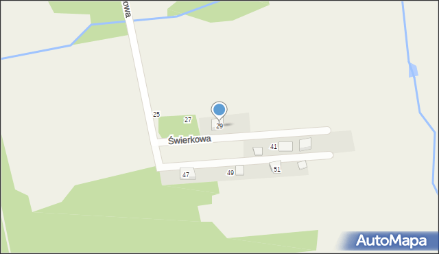 Tumlin-Dąbrówka, Świerkowa, 29, mapa Tumlin-Dąbrówka
