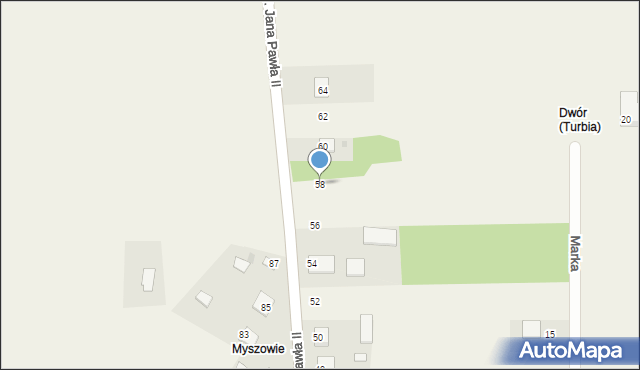 Turbia, św. Jana Pawła II, 58, mapa Turbia