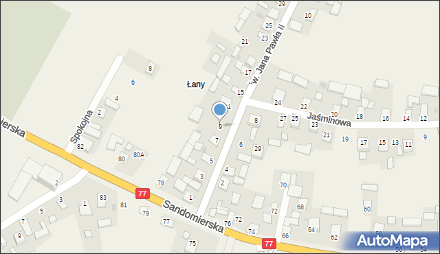 Turbia, św. Jana Pawła II, 9, mapa Turbia