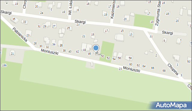 Tuszyn, św. Antoniego, 48, mapa Tuszyn