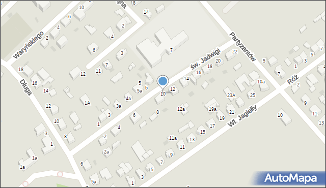 Twardogóra, św. Jadwigi, 10, mapa Twardogóra