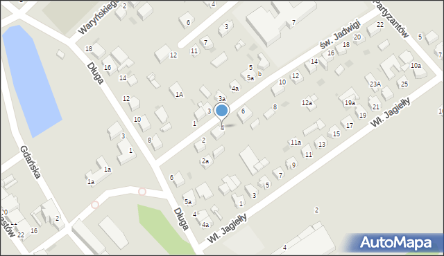 Twardogóra, św. Jadwigi, 4, mapa Twardogóra