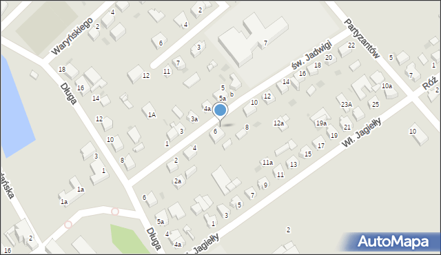 Twardogóra, św. Jadwigi, 9, mapa Twardogóra