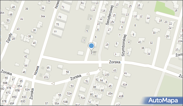 Tychy, św. Elżbiety, 2, mapa Tychów