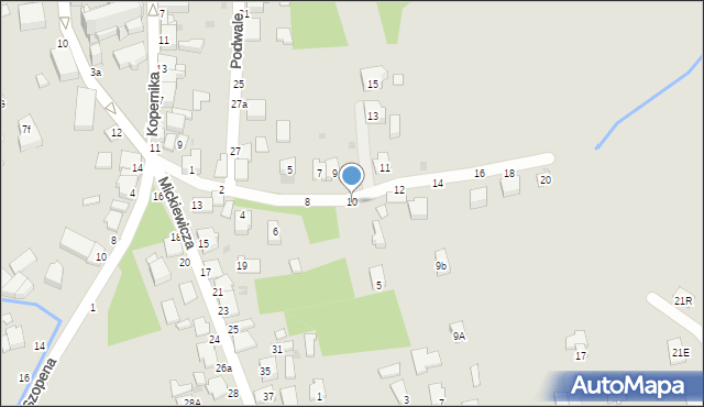 Tyczyn, św. Katarzyny, 10, mapa Tyczyn