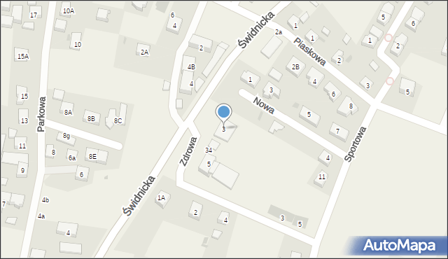 Tyniec Mały, Świdnicka, 3, mapa Tyniec Mały