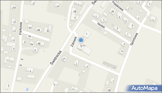 Tyniec Mały, Świdnicka, 5, mapa Tyniec Mały