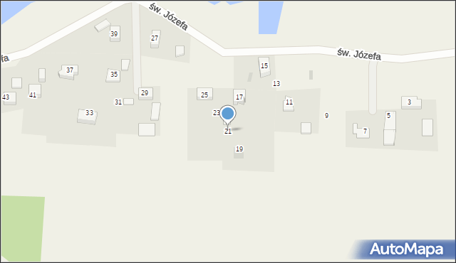 Udorpie, św. Józefa, 21, mapa Udorpie