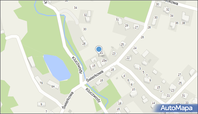 Ujazd, Świerkowa, 19, mapa Ujazd