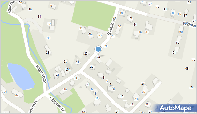 Ujazd, Świerkowa, 24, mapa Ujazd