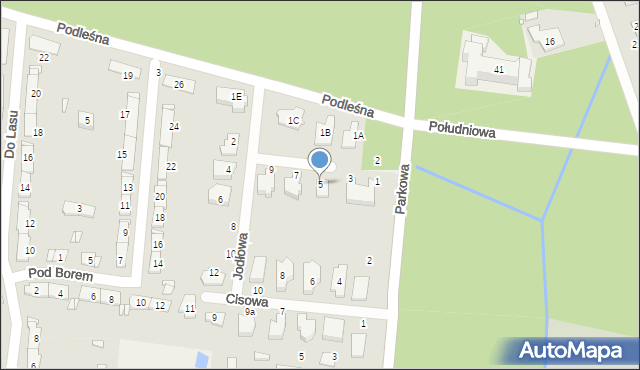Ustanów, Świerkowa, 5, mapa Ustanów