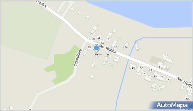 Wąchock, św. Rocha, 25, mapa Wąchock