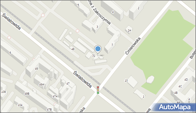 Warszawa, Światowida, 6a, mapa Warszawy