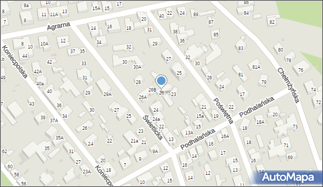 Warszawa, Świetlicka, 26, mapa Warszawy