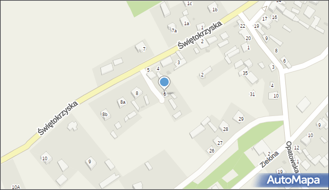 Waśniów, Świętokrzyska, 6, mapa Waśniów