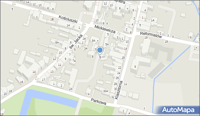 Wejherowo, św. Anny, 5, mapa Wejherowo