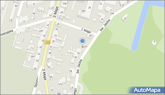 Wejherowo, św. Jacka, 30, mapa Wejherowo