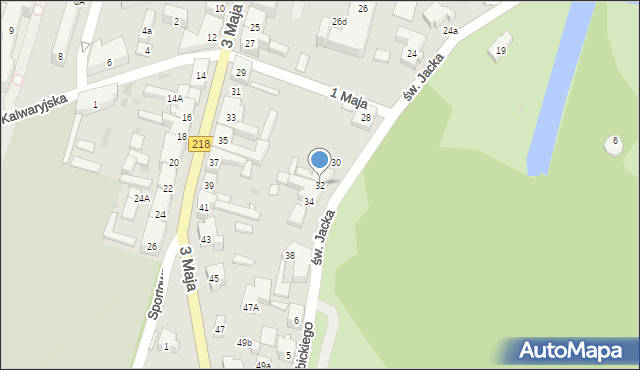 Wejherowo, św. Jacka, 32, mapa Wejherowo