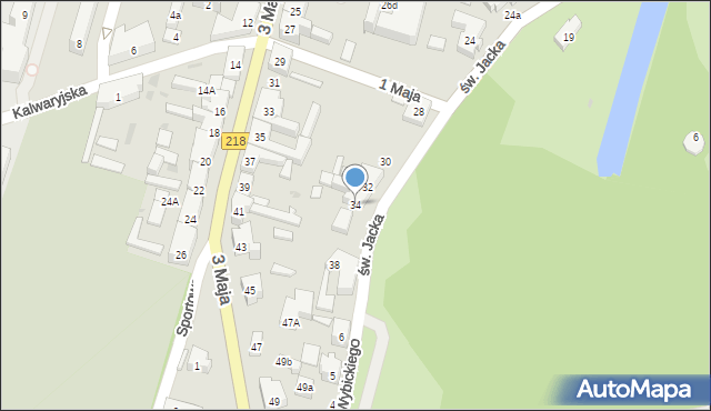 Wejherowo, św. Jacka, 34, mapa Wejherowo