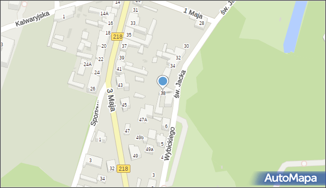 Wejherowo, św. Jacka, 38, mapa Wejherowo