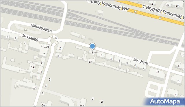 Wejherowo, św. Jana, 1, mapa Wejherowo