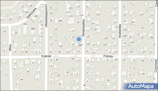 Wejherowo, Świętopełka, 13A, mapa Wejherowo