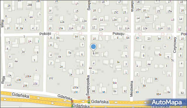 Wejherowo, Świętopełka, 6, mapa Wejherowo