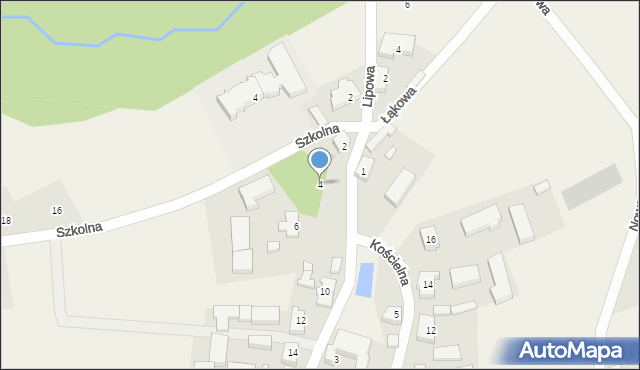 Werblinia, św. Rocha, 4, mapa Werblinia