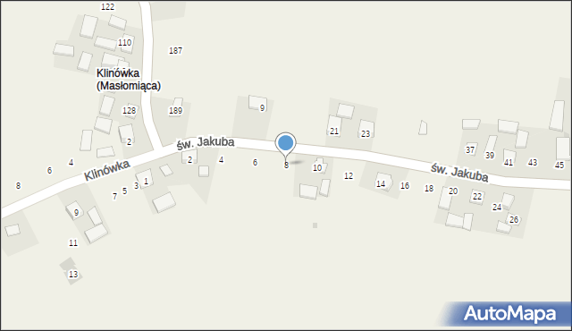 Więcławice Stare, św. Jakuba, 8, mapa Więcławice Stare