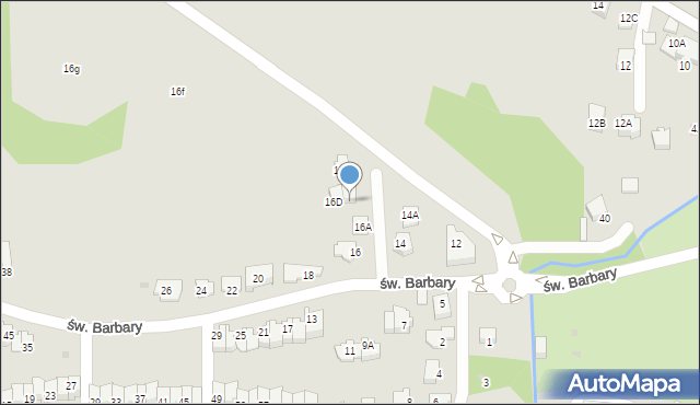 Wieliczka, św. Barbary, 16E, mapa Wieliczka
