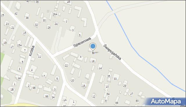 Wieliszew, Świętojańska, 39, mapa Wieliszew