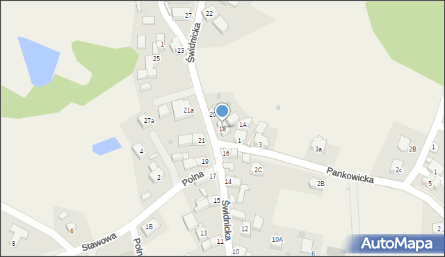 Wierzbna, Świdnicka, 18, mapa Wierzbna