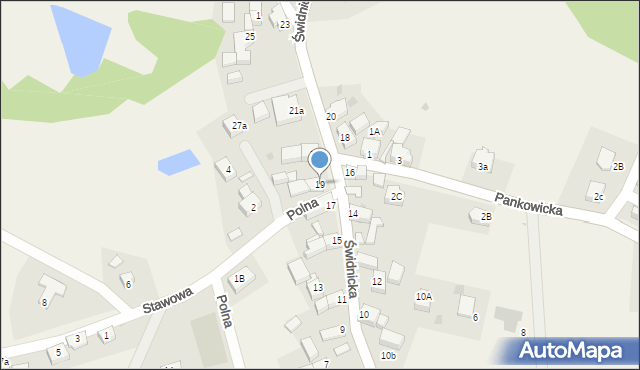 Wierzbna, Świdnicka, 19, mapa Wierzbna