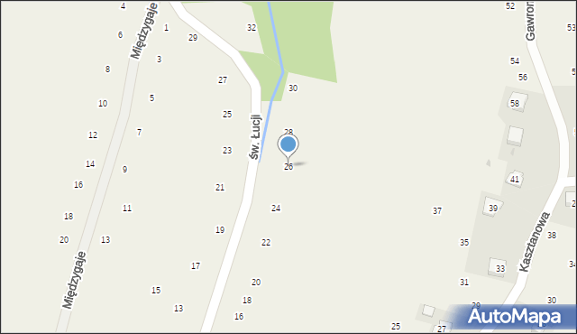 Wilków, św. Łucji, 26, mapa Wilków