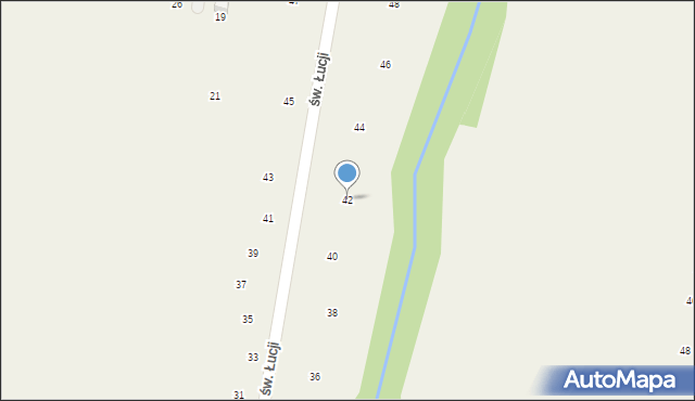 Wilków, św. Łucji, 42, mapa Wilków