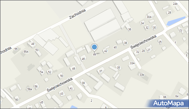 Wilkowice, Święciechowska, 44, mapa Wilkowice