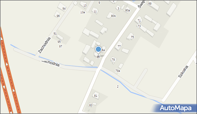 Wilkowice, Święciechowska, 86, mapa Wilkowice