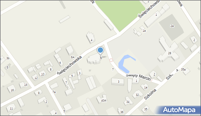 Wilkowice, Święty Marcin, 9, mapa Wilkowice