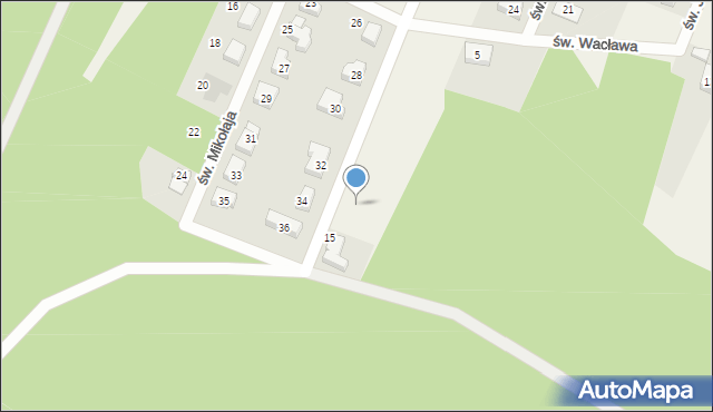 Wilkszyn, św. Huberta, 17, mapa Wilkszyn